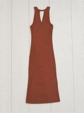 Cotton On Sleeveless Maxi Dress in Rust Brown